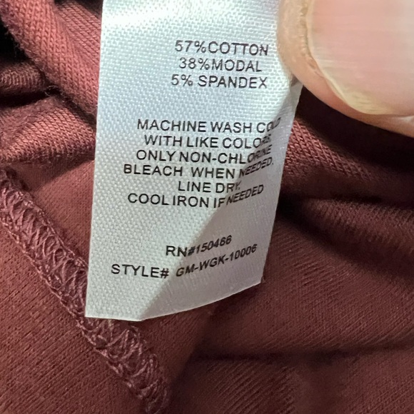 The Commons Women's Medium Brown Top Shirt Modal Spandex NWT - Picture 4 of 4